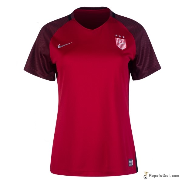 Camiseta Estados Unidos Replica Tercera Ropa Mujer 2017 Rojo